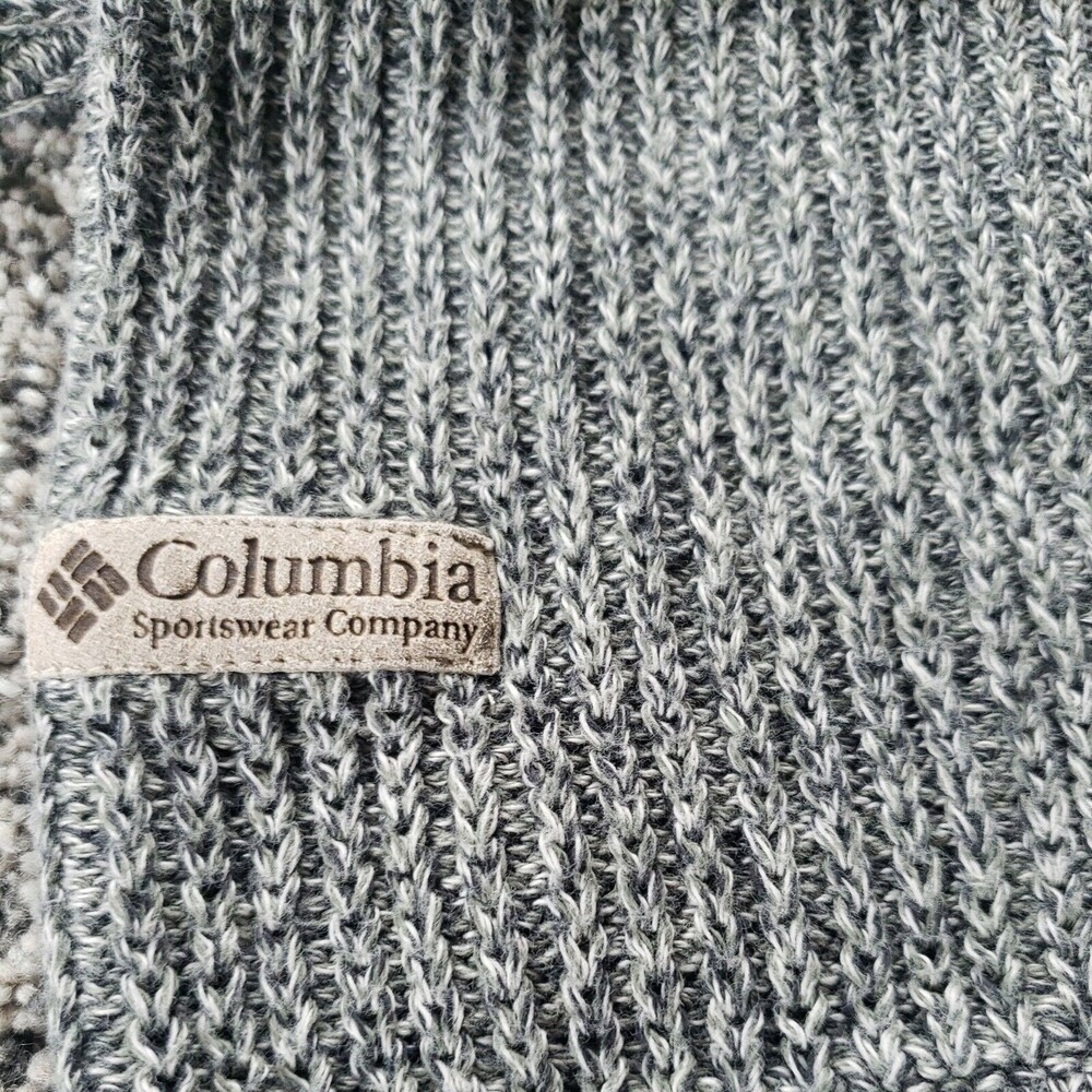 COLUMBIA Sweater Gray Cable‎ KnitSize XL